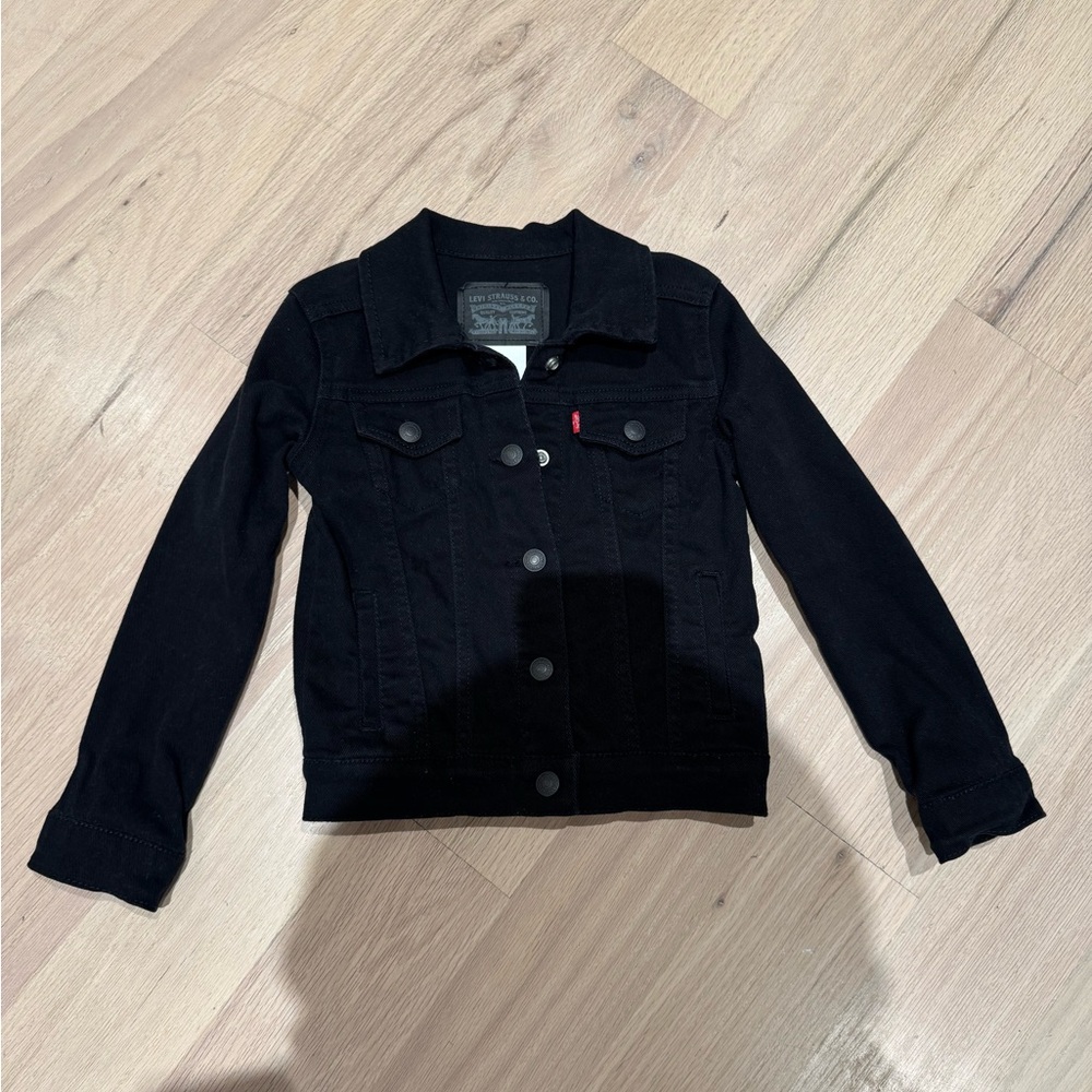 Levi’s Kids Black Denim Jean/Trucker Jacket Size 4